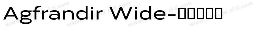Agfrandir Wide字体转换